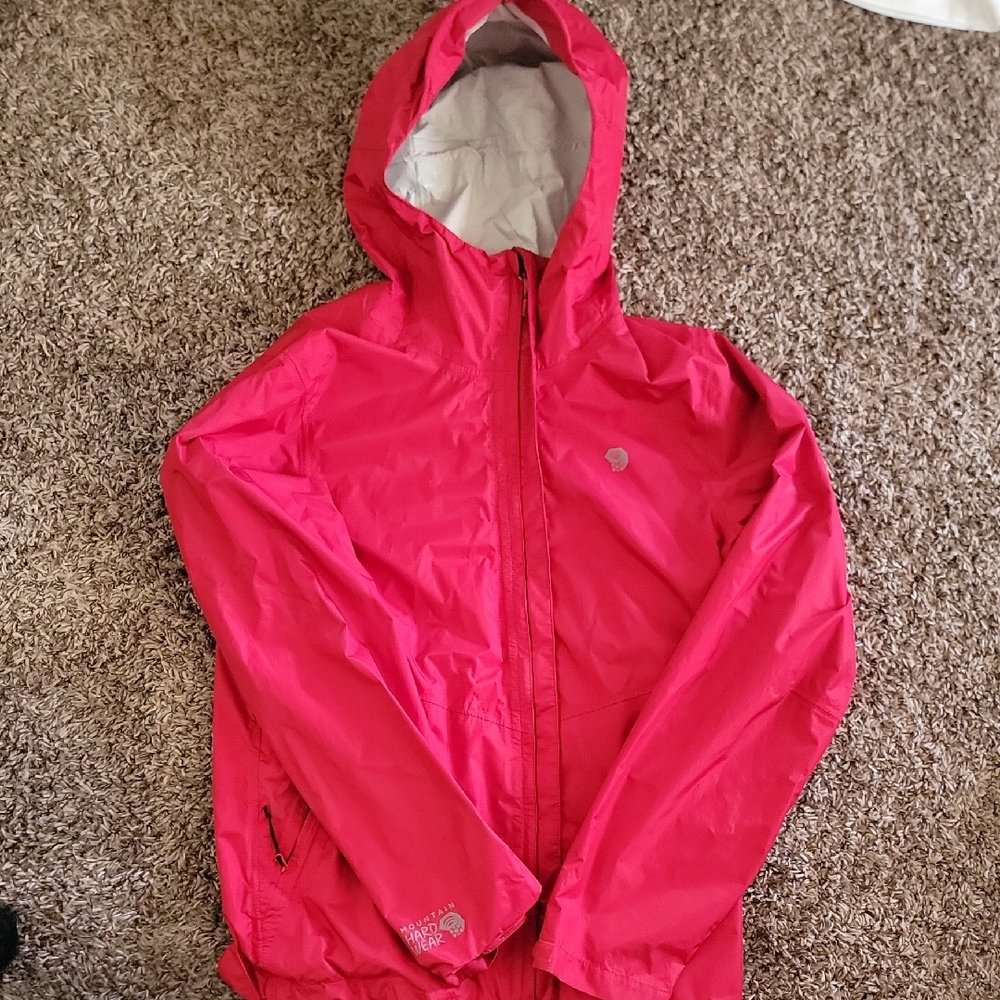 Mountain Hard Wear Men's Small Acadia Red Rain Jacket
